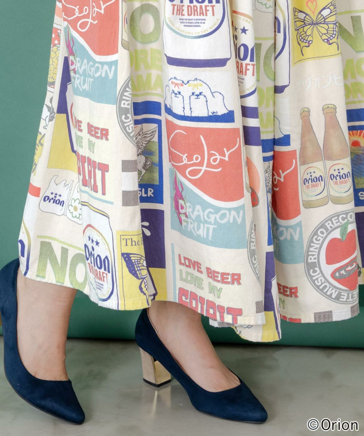 orion×ScoLar　コラージュ柄スカート-17