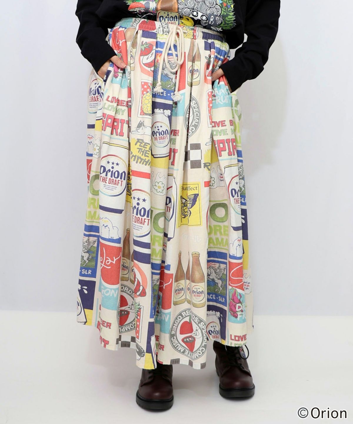 orion×ScoLar　コラージュ柄スカート-19
