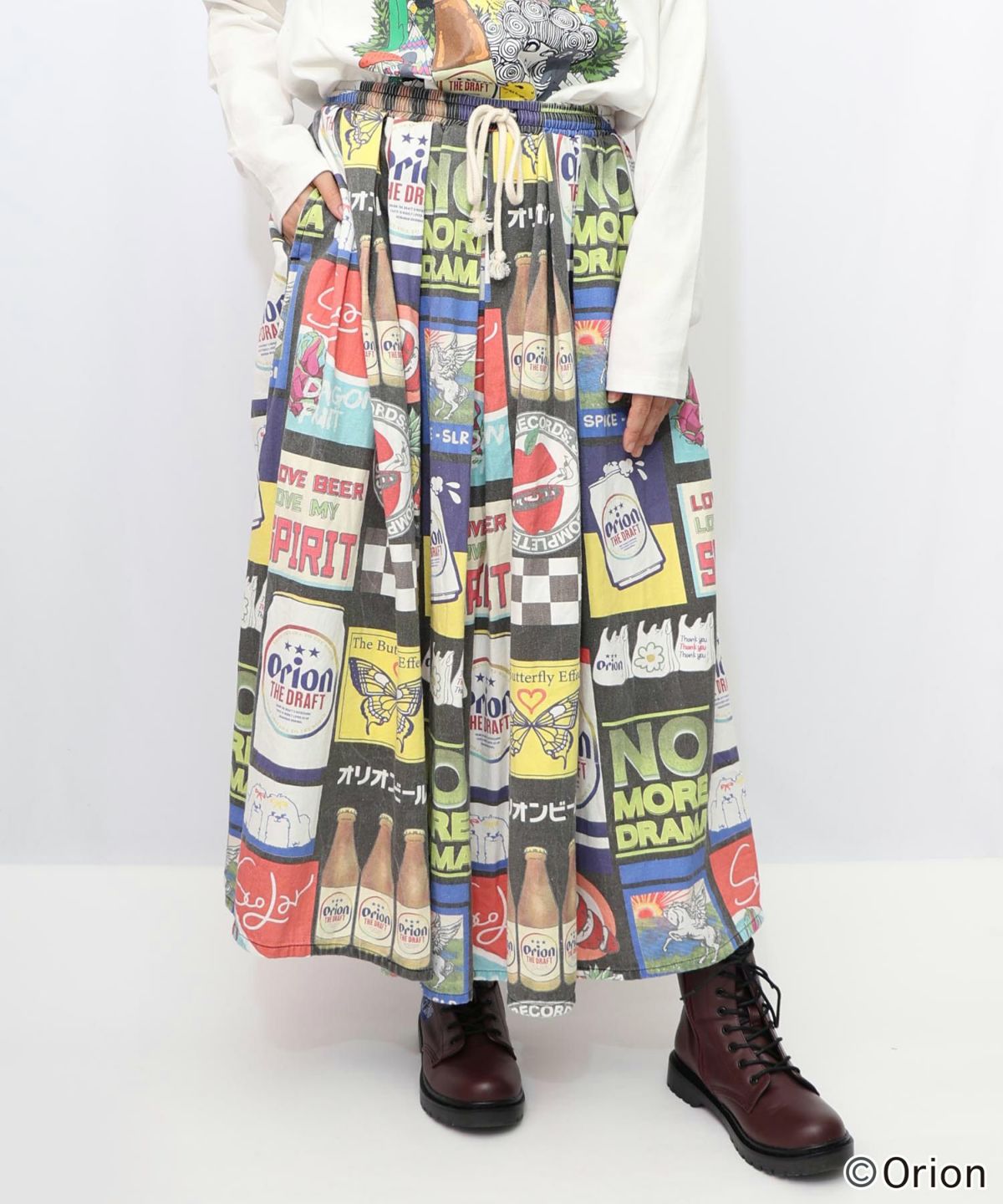 orion×ScoLar　コラージュ柄スカート-23