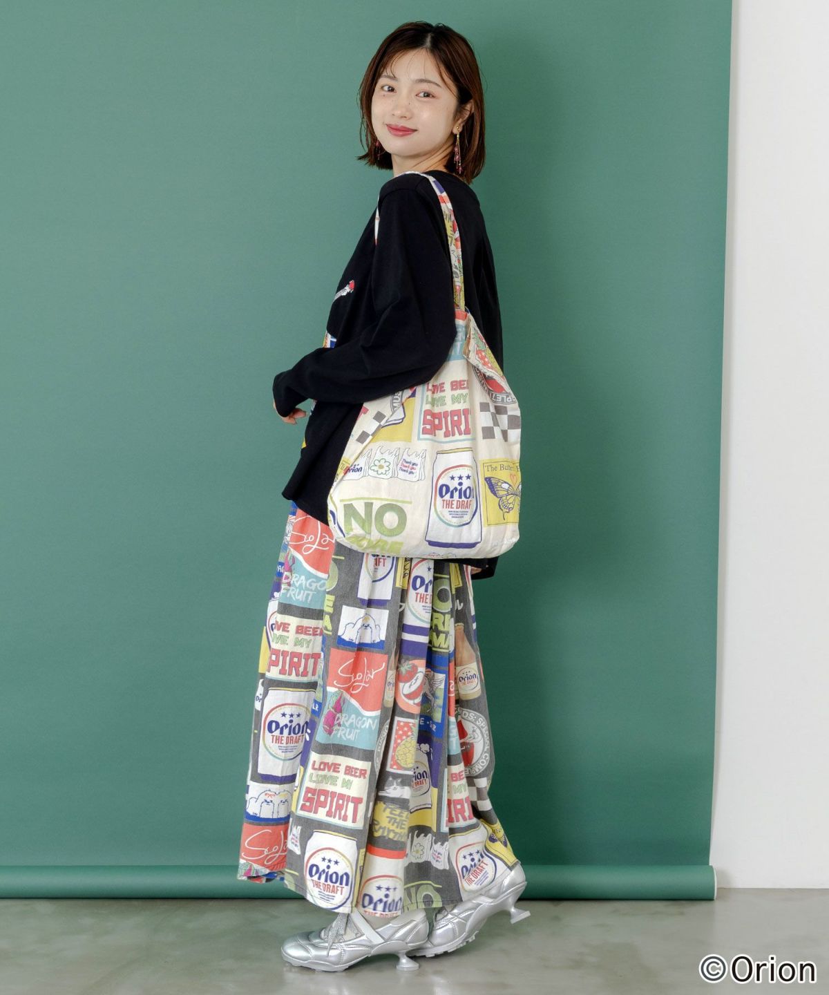 コラージュ柄トートバッグ-4