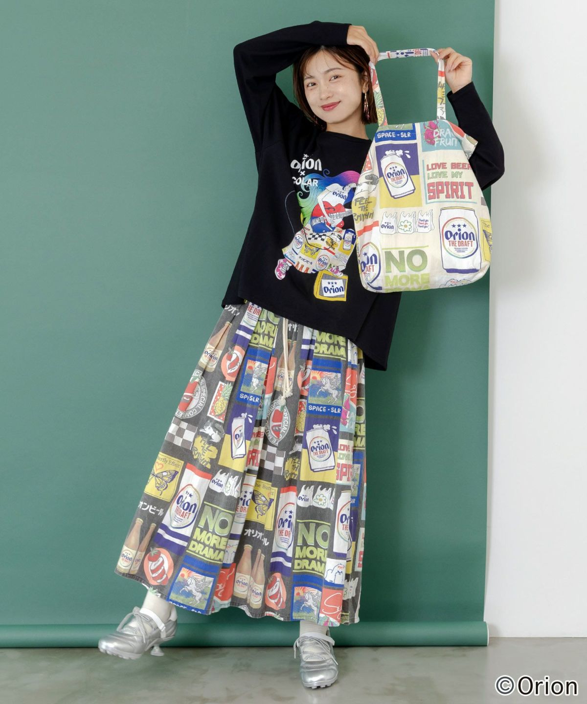 コラージュ柄トートバッグ-6