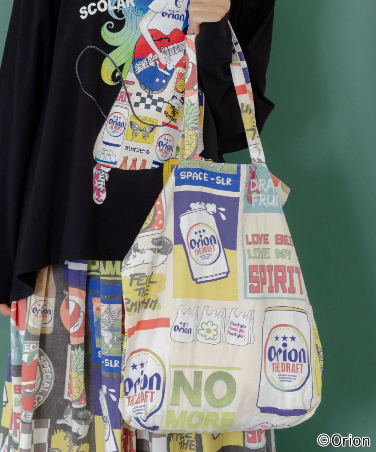 コラージュ柄トートバッグ-8