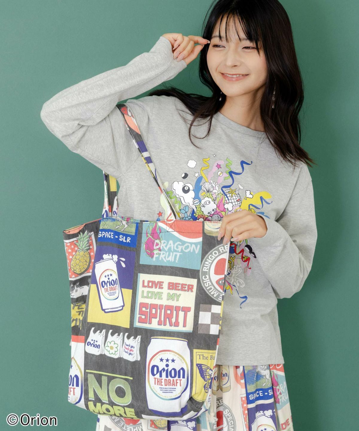 コラージュ柄トートバッグ-9