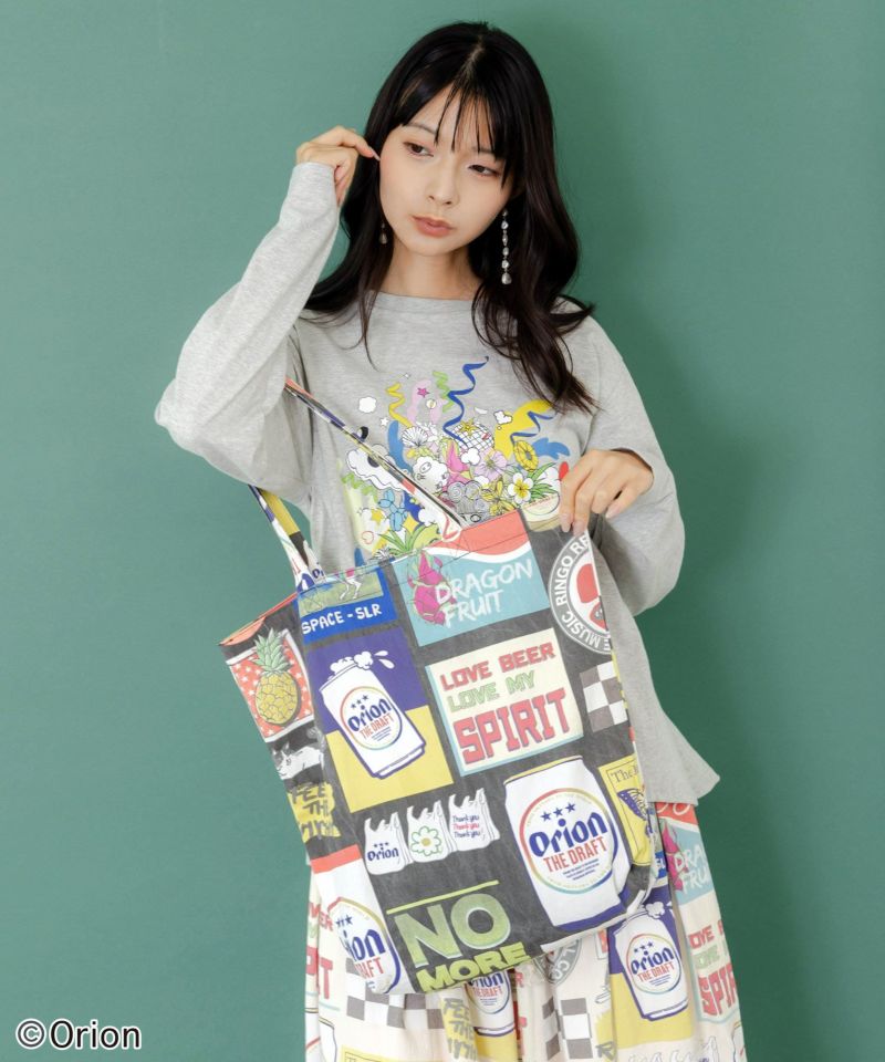 コラージュ柄トートバッグ-11