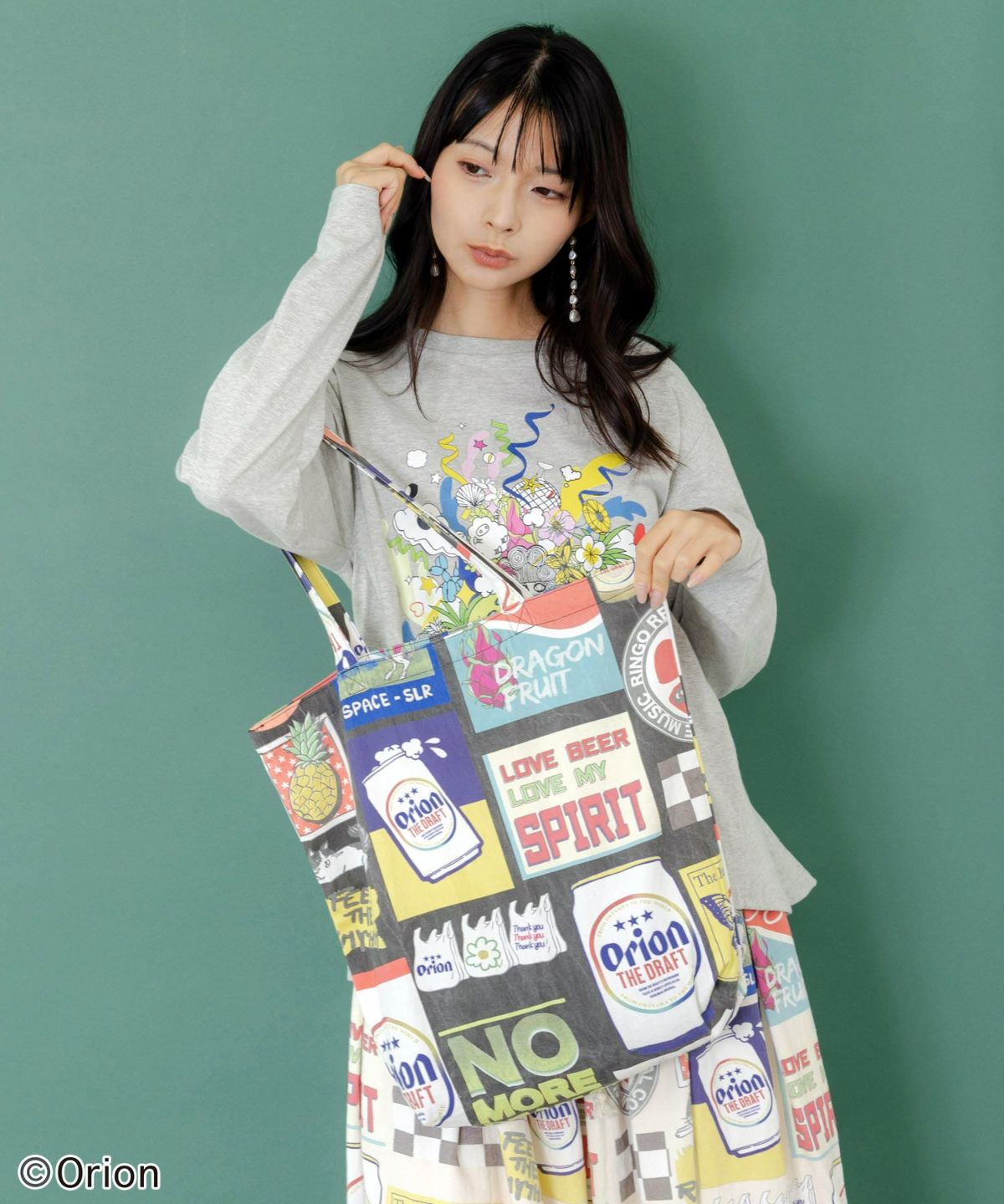 コラージュ柄トートバッグ-11