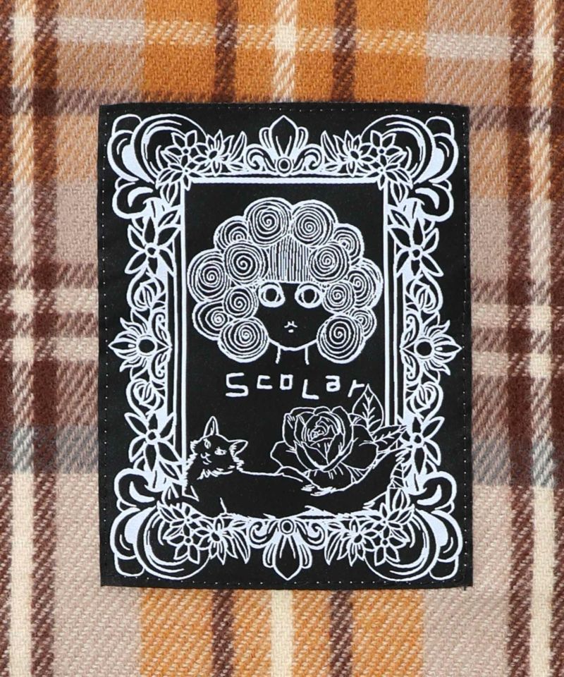 もちふわスカ子チェックマフラー-3