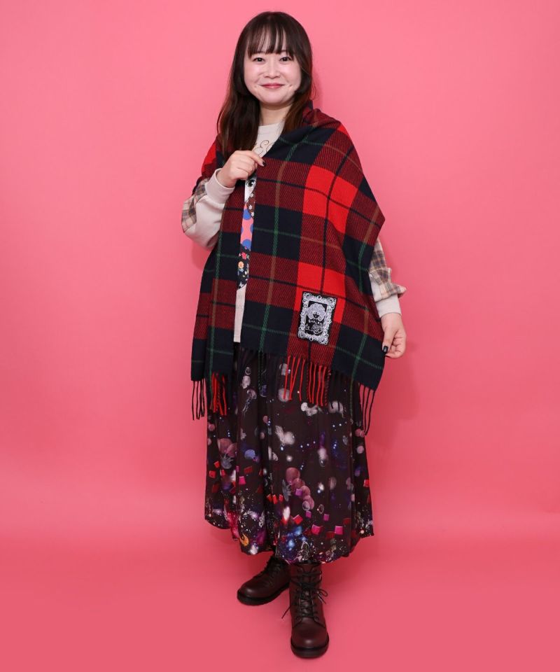 もちふわスカ子チェックマフラー-5