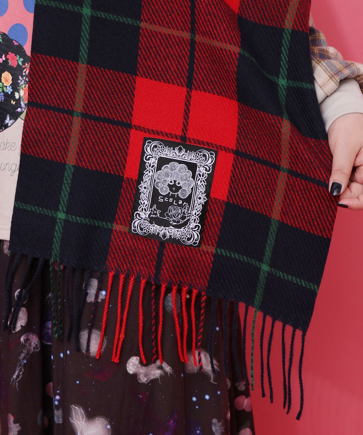 もちふわスカ子チェックマフラー-6