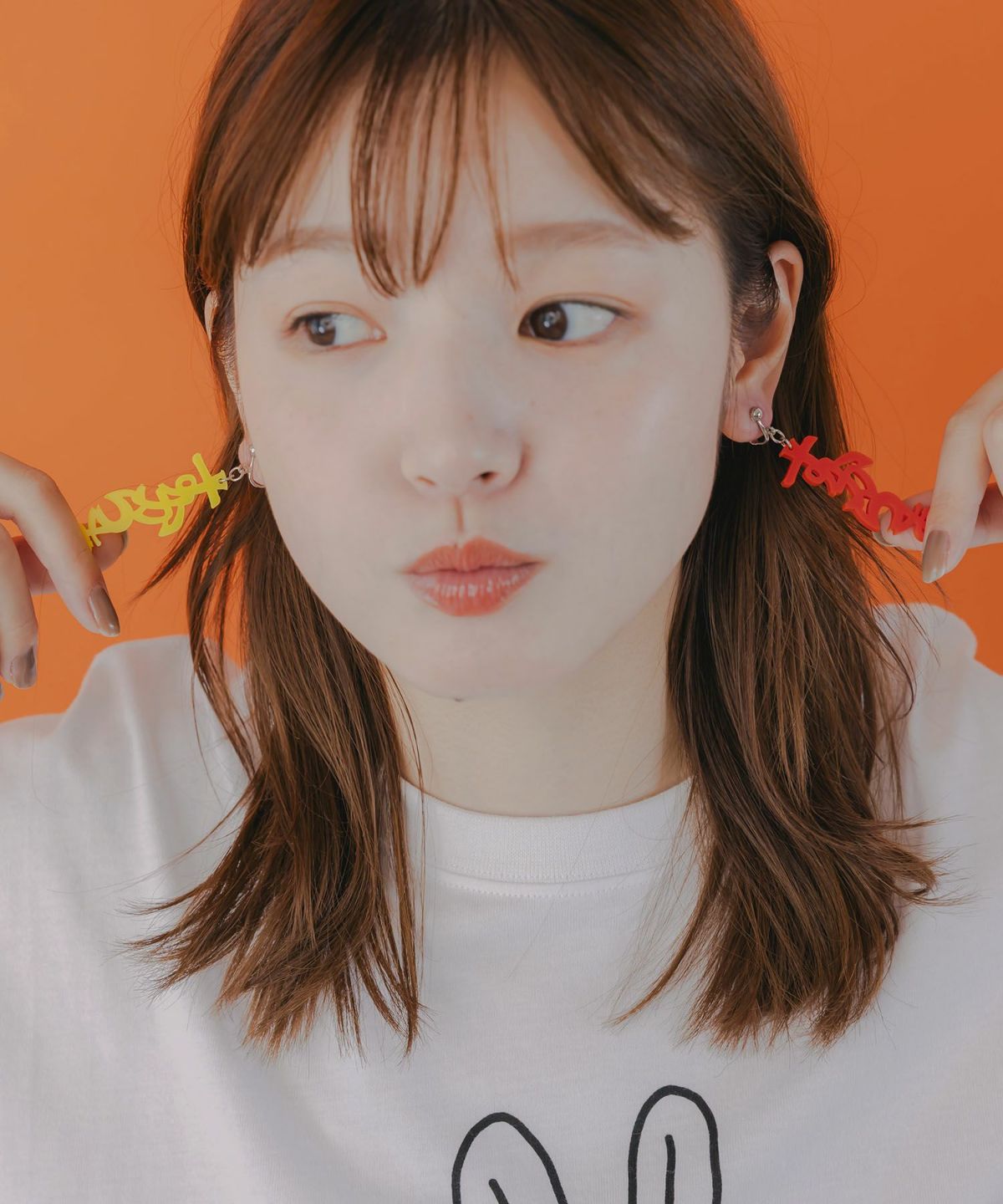 スカラー文字イヤリング - ひらがな ver.-3