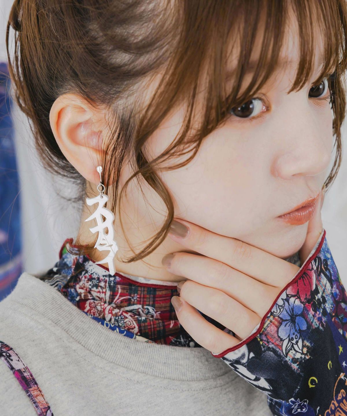 スカラー文字イヤリング - カタカナ ver.-1