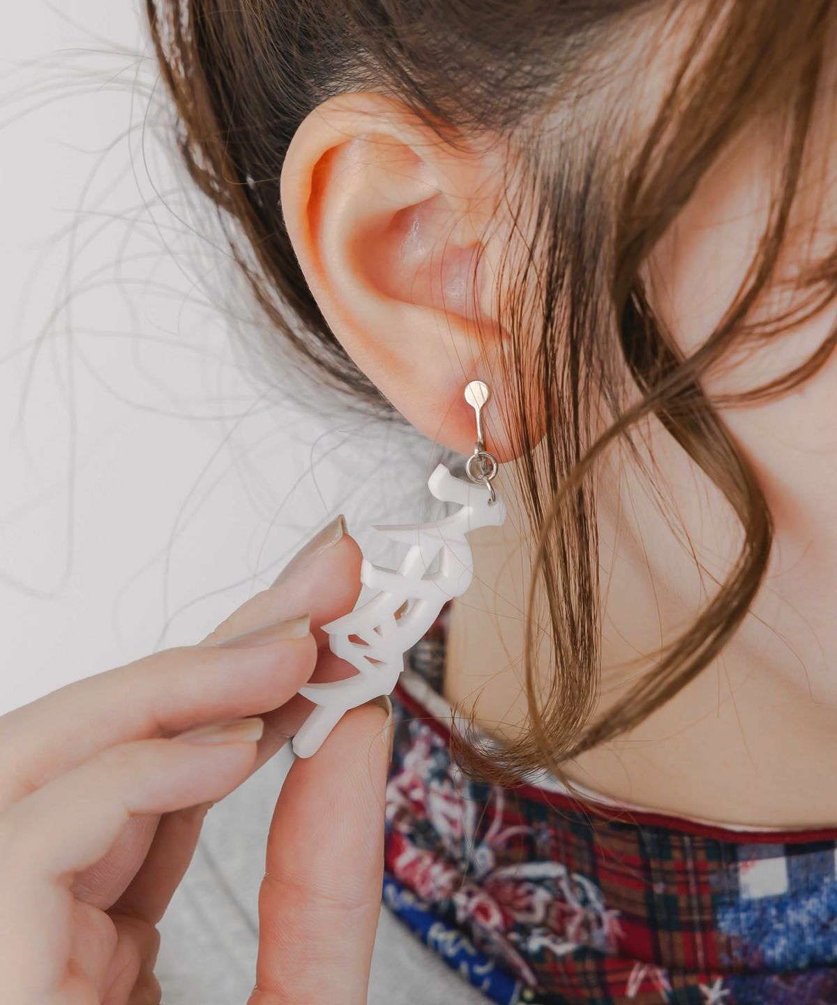 スカラー文字イヤリング - カタカナ ver.-3