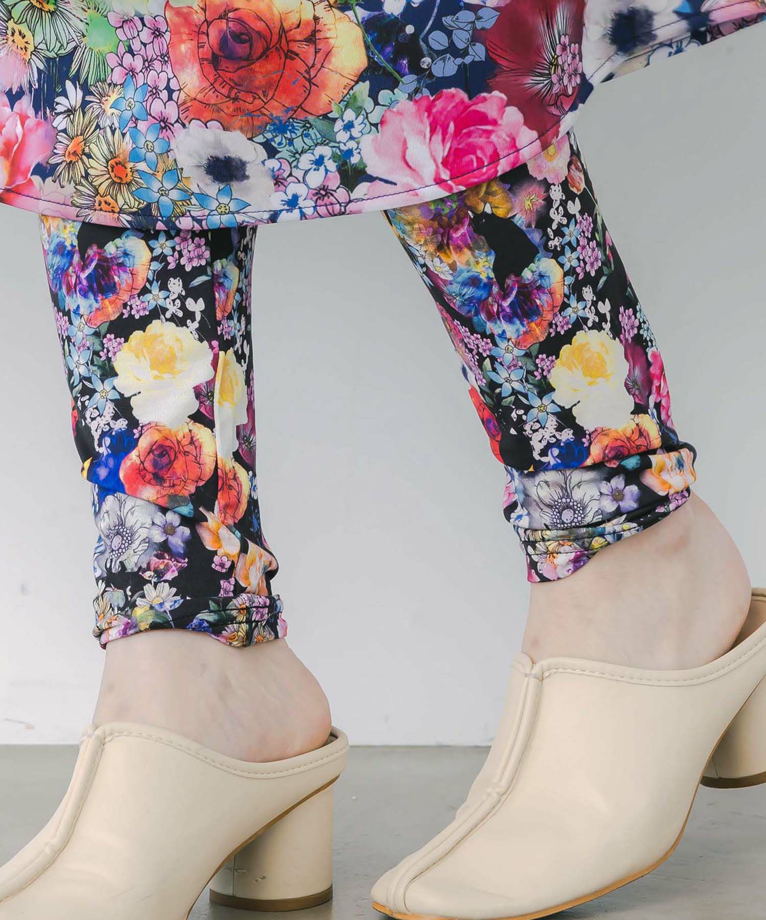 スカラー総柄レギンス-4