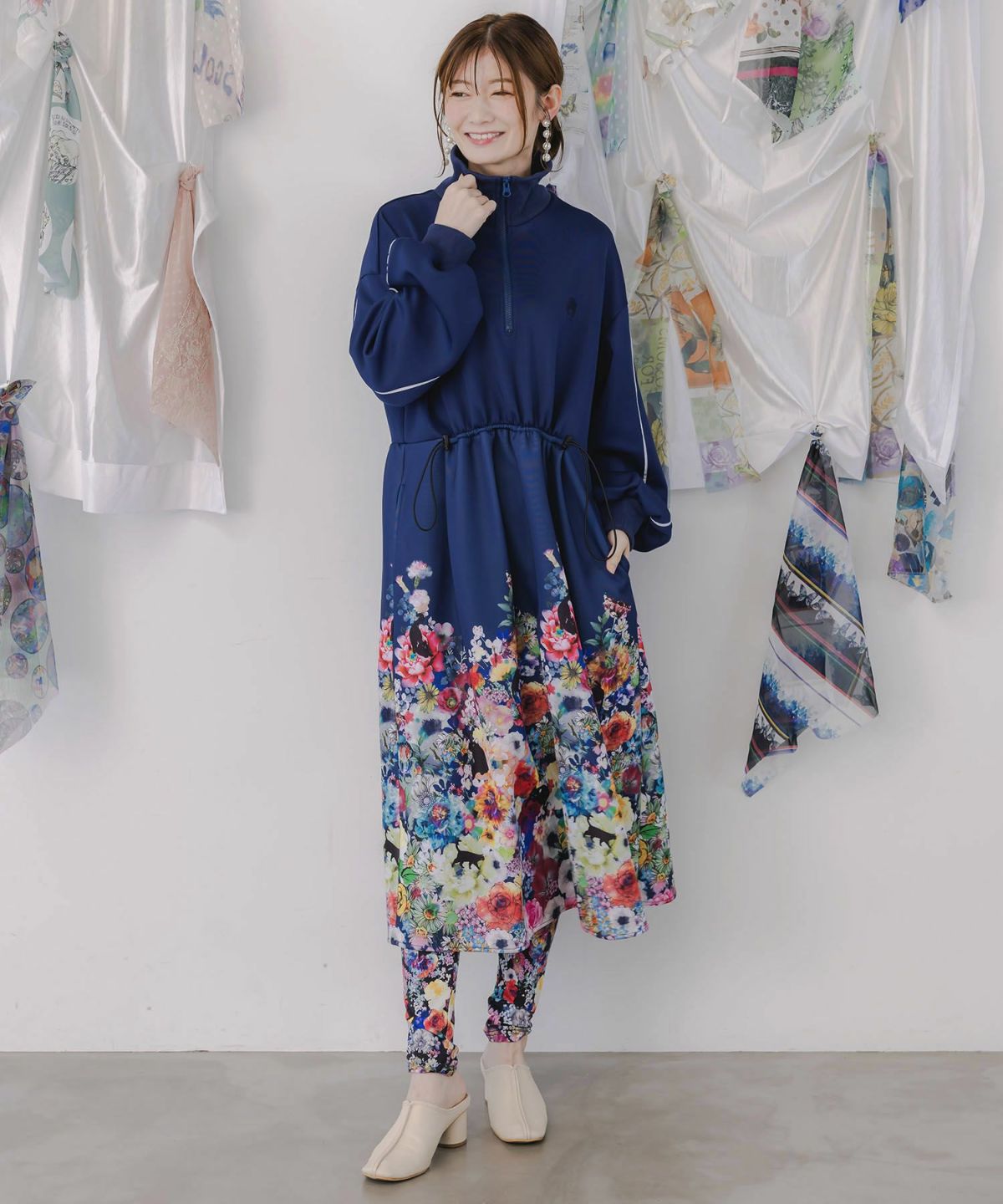 スカラー総柄レギンス-5