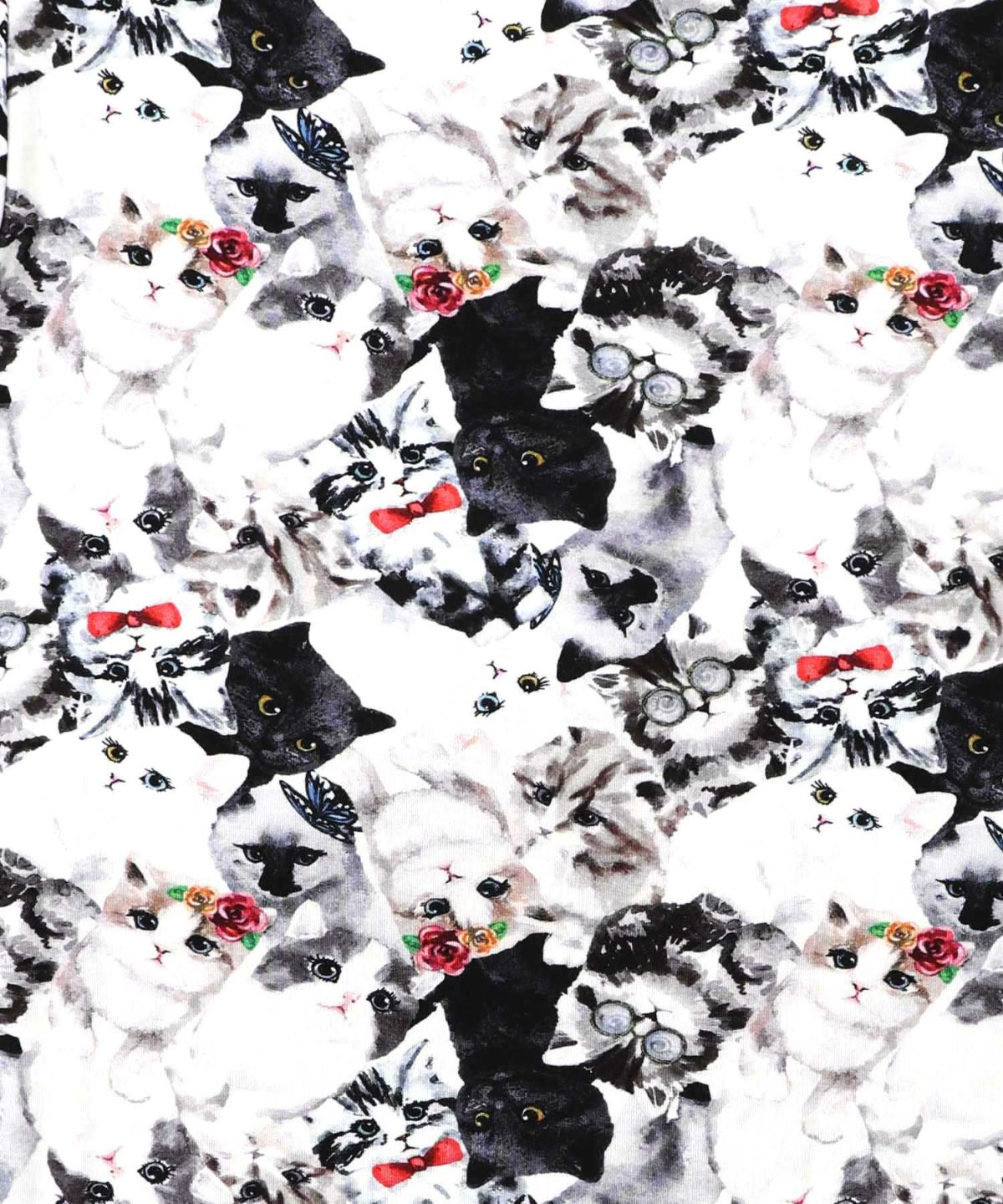 スカラー総柄ロングスリーブTシャツ-14