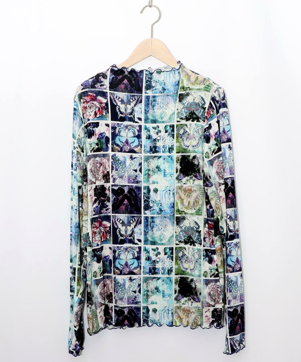 スカラー総柄ロングスリーブTシャツ-19