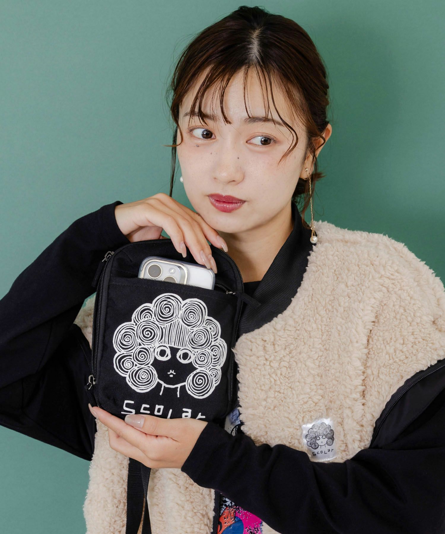 スカ子の収納たっぷりミニショルダーバッグ-2