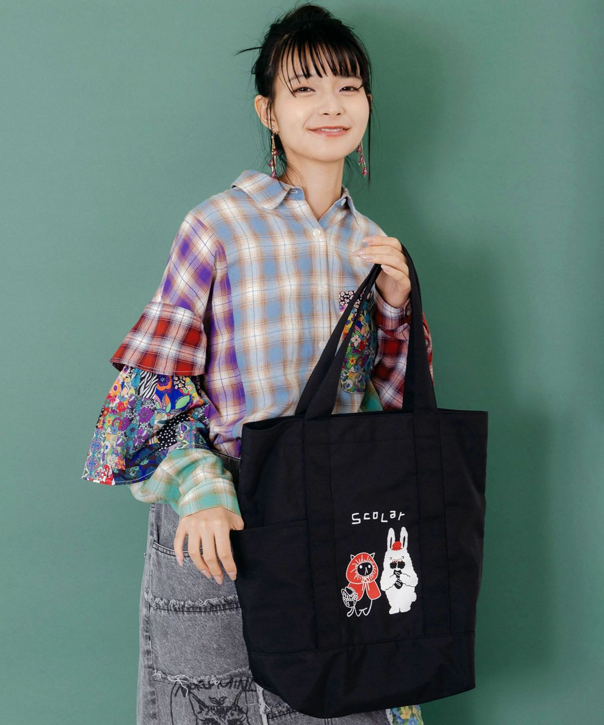 赤ずきんparityネコとラビルおばあちゃんのトート-1