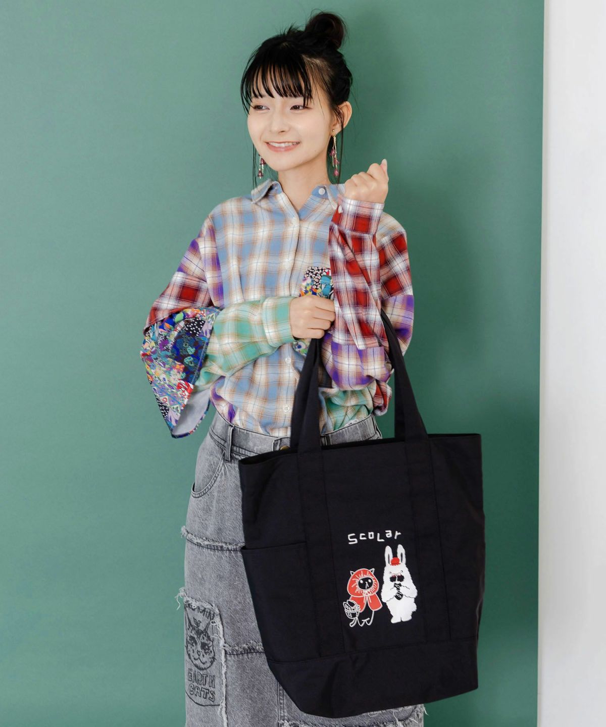 赤ずきんparityネコとラビルおばあちゃんのトート-2