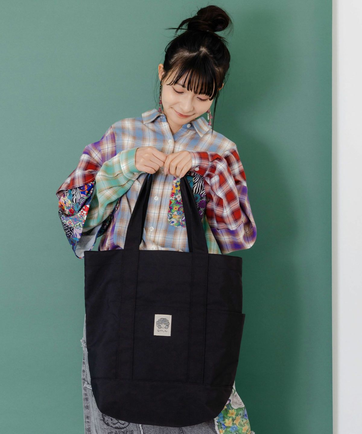 赤ずきんparityネコとラビルおばあちゃんのトート-4