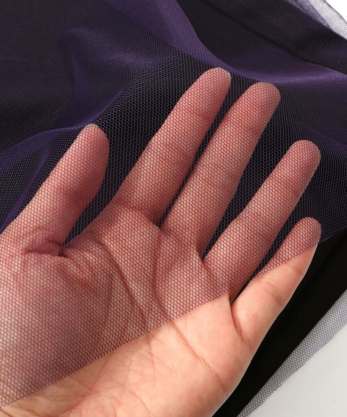 チュールとラインテープのカーゴスカート-19