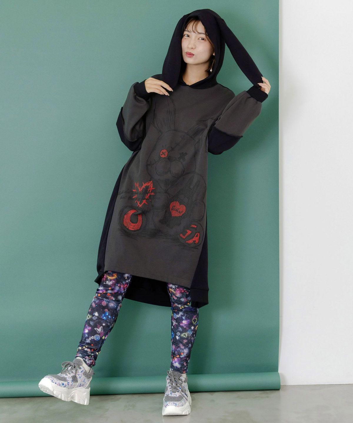 ラビル大好きうさぎ人形なりきりプルオーバー-2