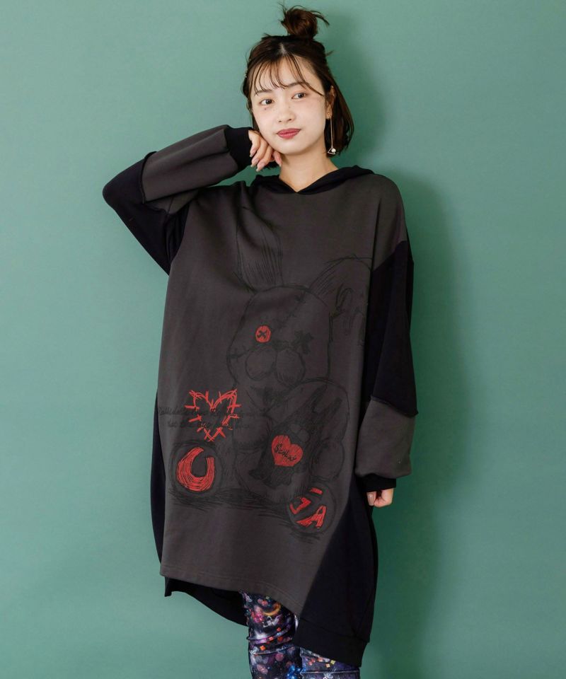 ラビル大好きうさぎ人形なりきりプルオーバー-5