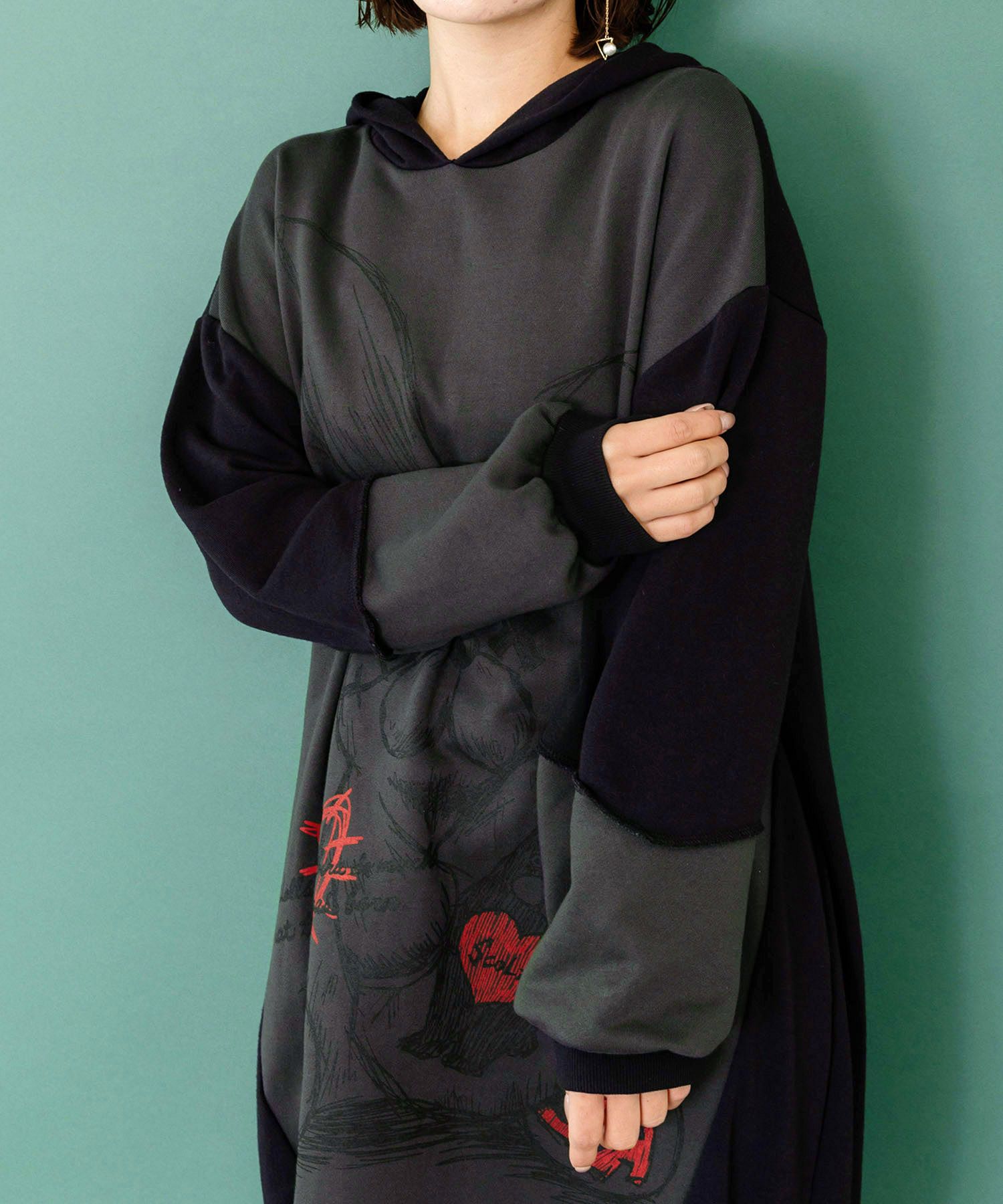 ラビル大好きうさぎ人形なりきりプルオーバー-8