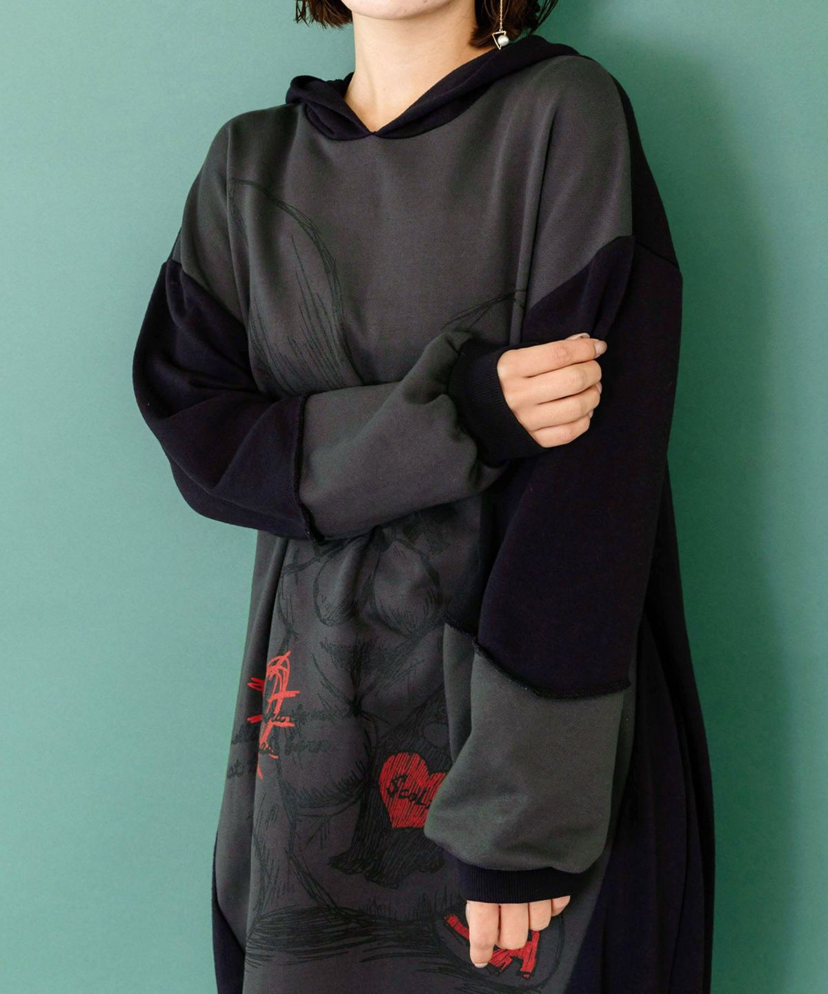 ラビル大好きうさぎ人形なりきりプルオーバー-8