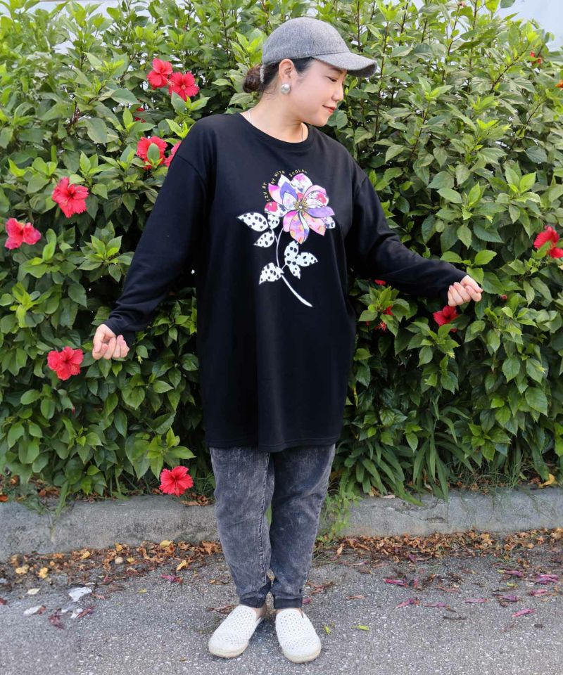 仲宗根泉(HY)コラボ アート柄花柄チュニック-4