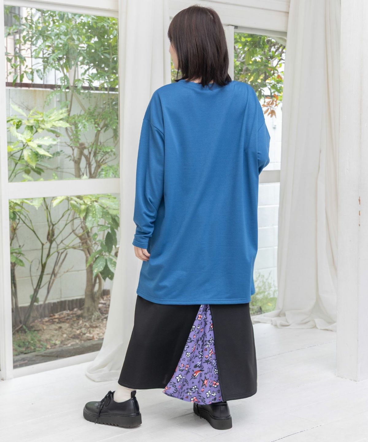 仲宗根泉(HY)コラボ アート柄花柄チュニック-10