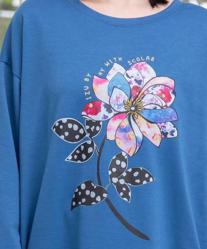 仲宗根泉(HY)コラボ アート柄花柄チュニック-12