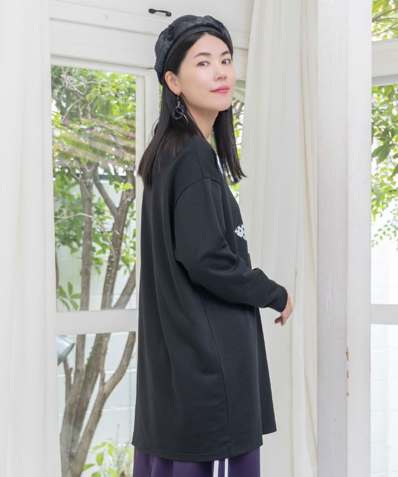 仲宗根泉(HY)コラボ アート柄花柄チュニック-17