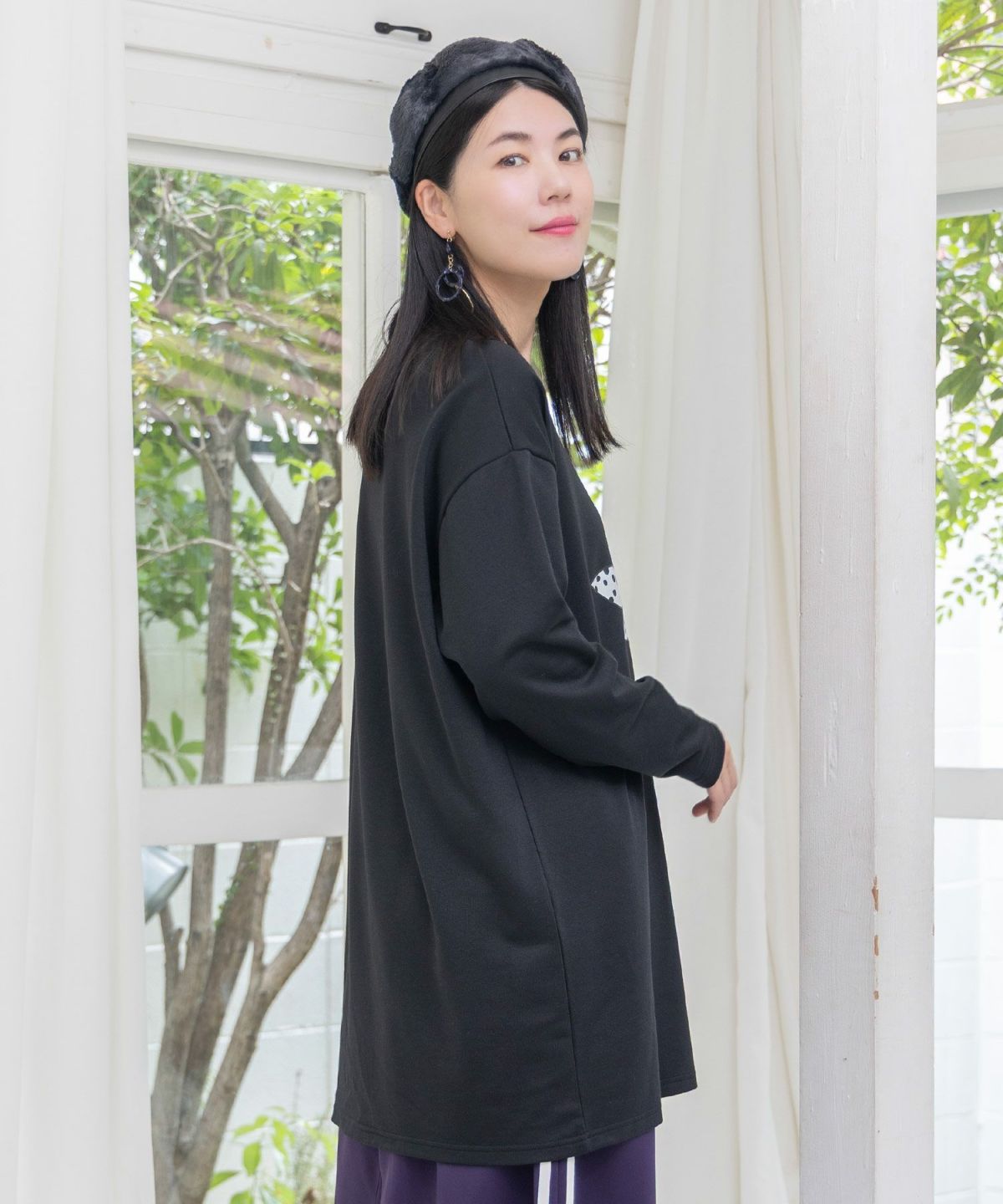 仲宗根泉(HY)コラボ アート柄花柄チュニック-17