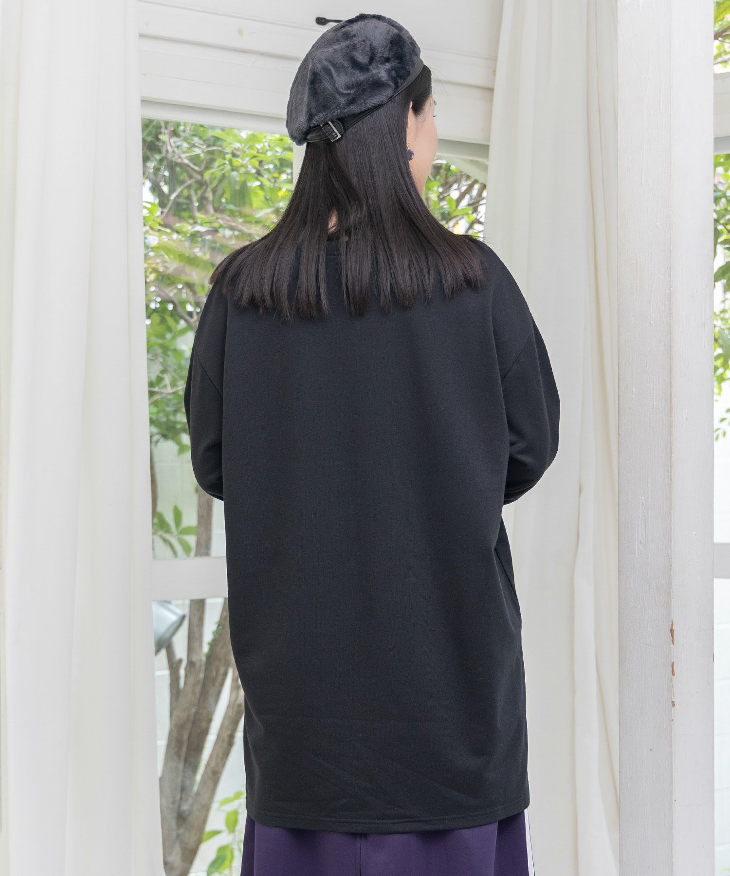 仲宗根泉(HY)コラボ アート柄花柄チュニック-18