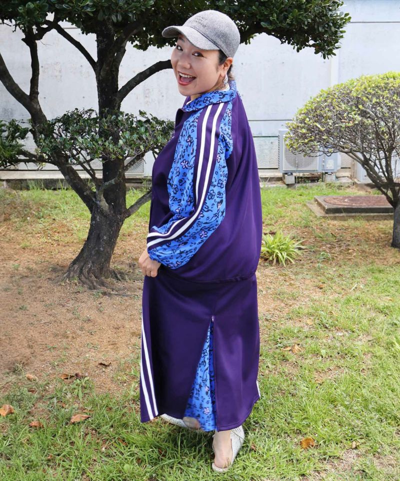 仲宗根泉(HY)コラボ 柄切替ジャージスカート-1