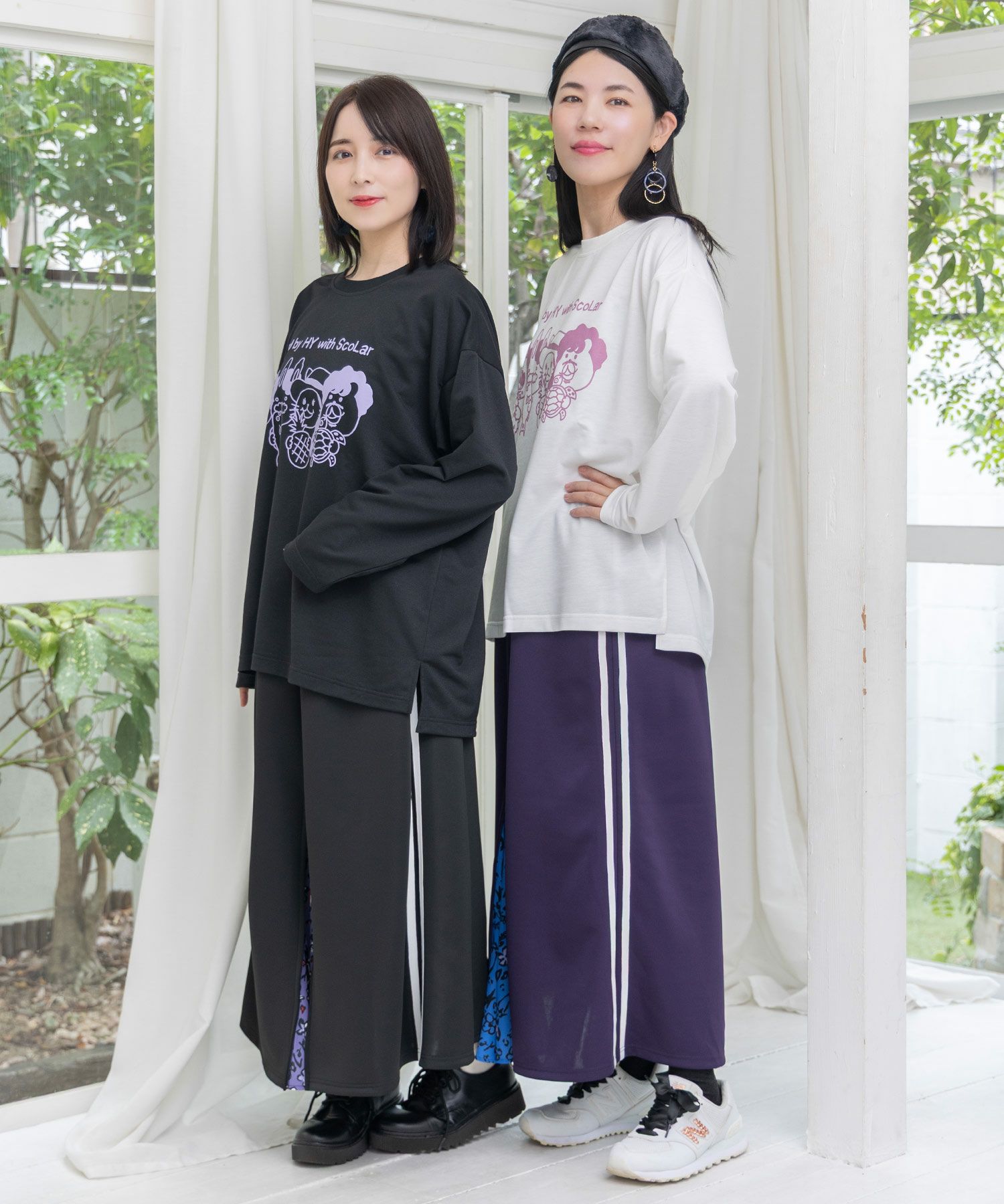 仲宗根泉(HY)コラボ 柄切替ジャージスカート-3