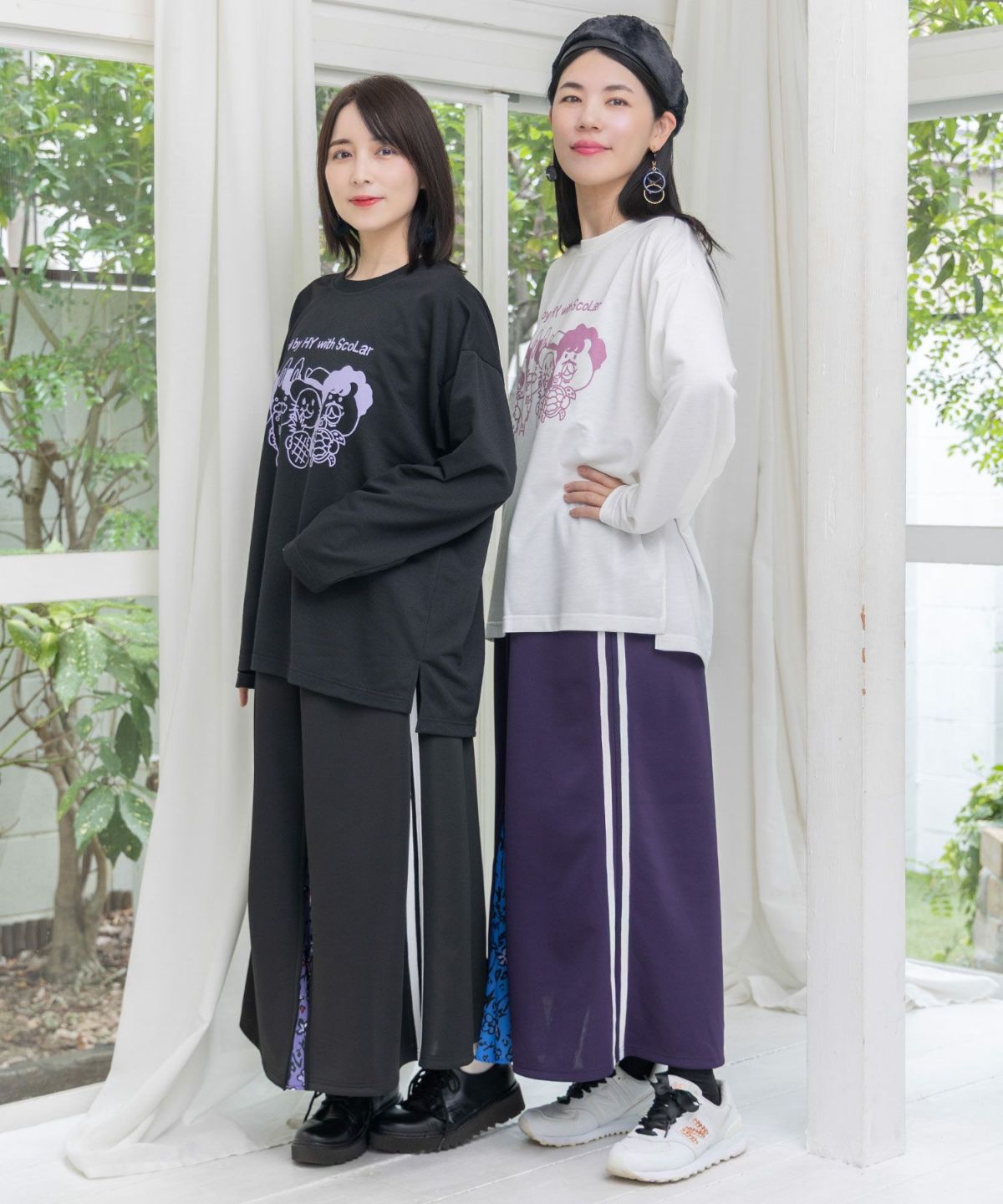 仲宗根泉(HY)コラボ 柄切替ジャージスカート-3