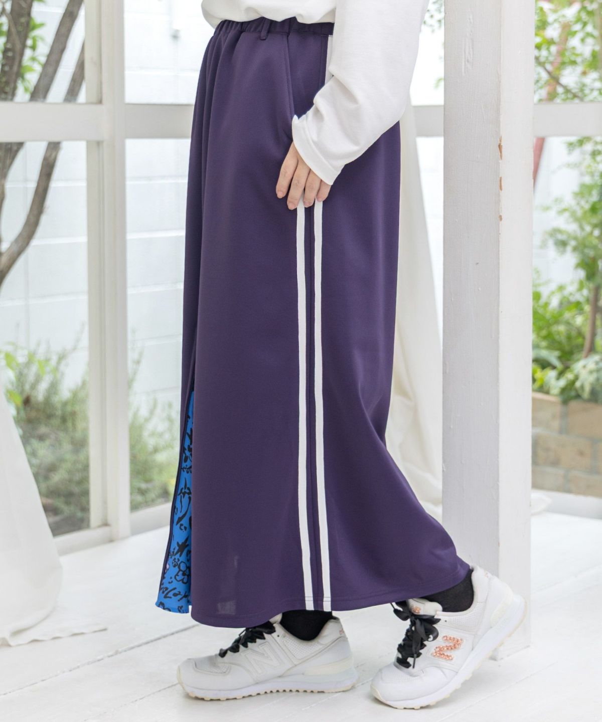 仲宗根泉(HY)コラボ 柄切替ジャージスカート-8