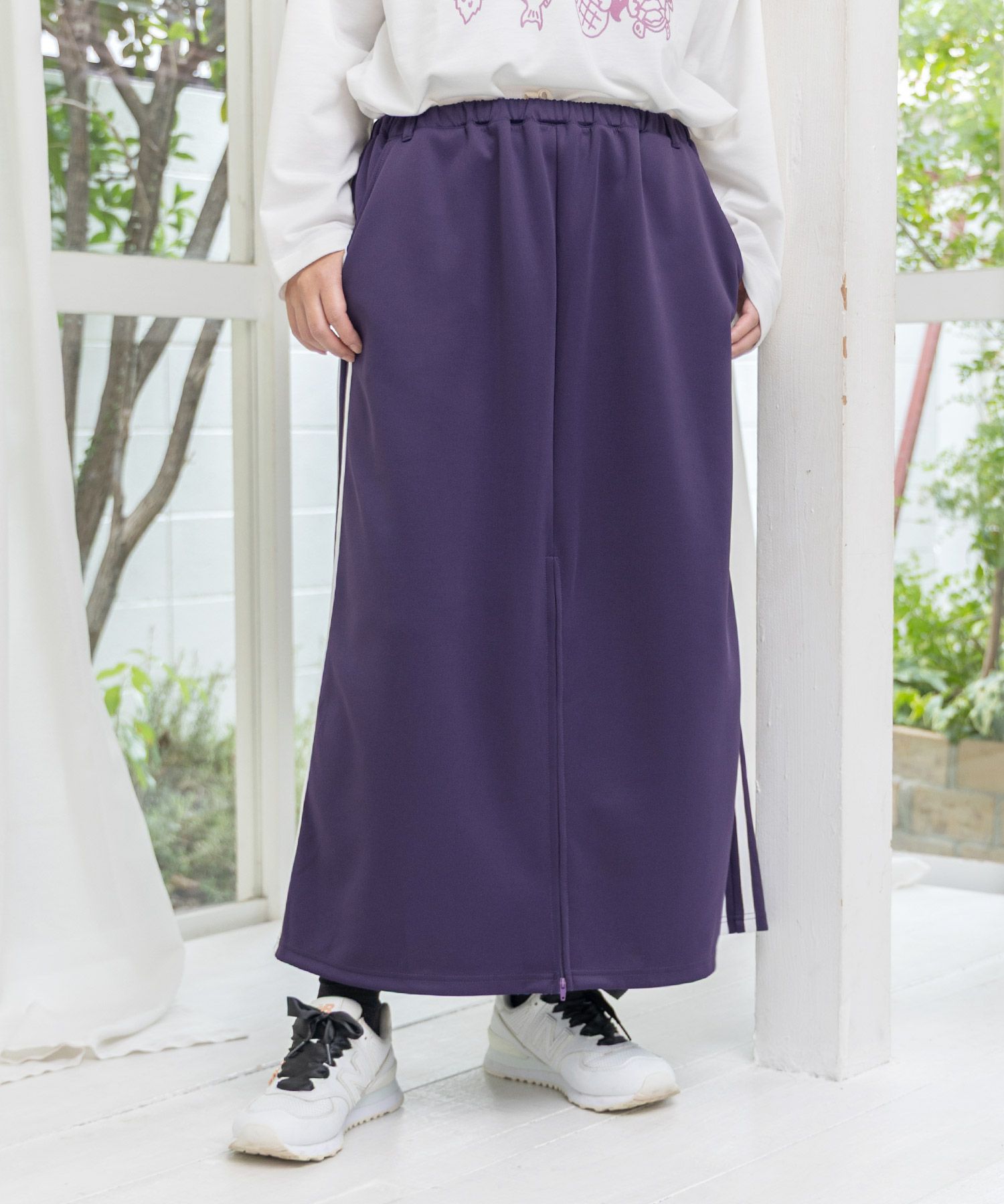 仲宗根泉(HY)コラボ 柄切替ジャージスカート-10