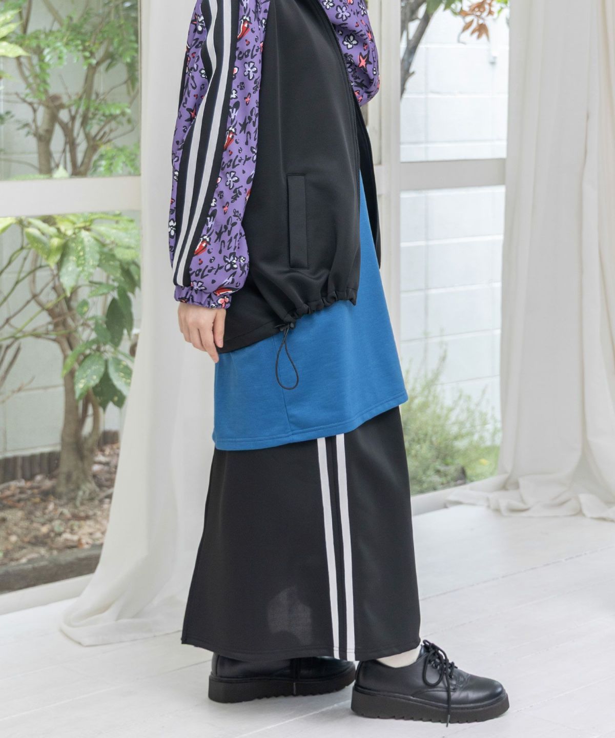 仲宗根泉(HY)コラボ 柄切替ジャージスカート-14