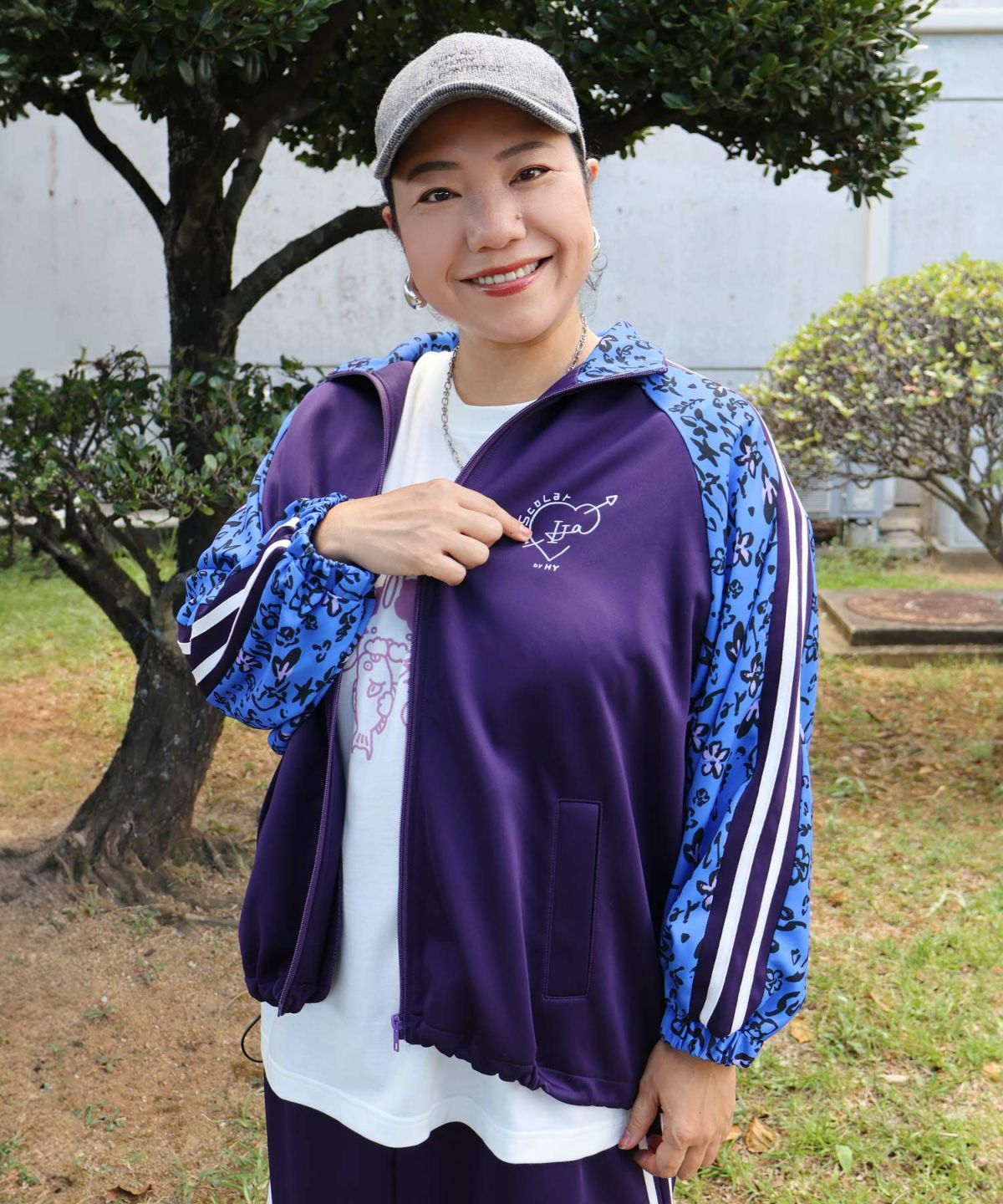 仲宗根泉(HY)コラボ 柄切替ジャージトップス-1