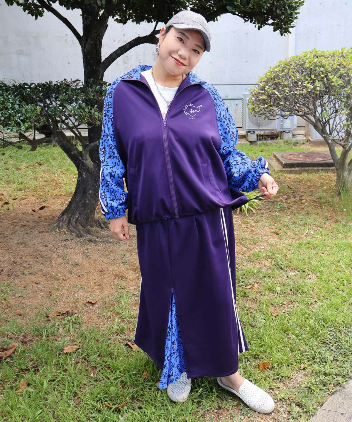 仲宗根泉(HY)コラボ 柄切替ジャージトップス-2