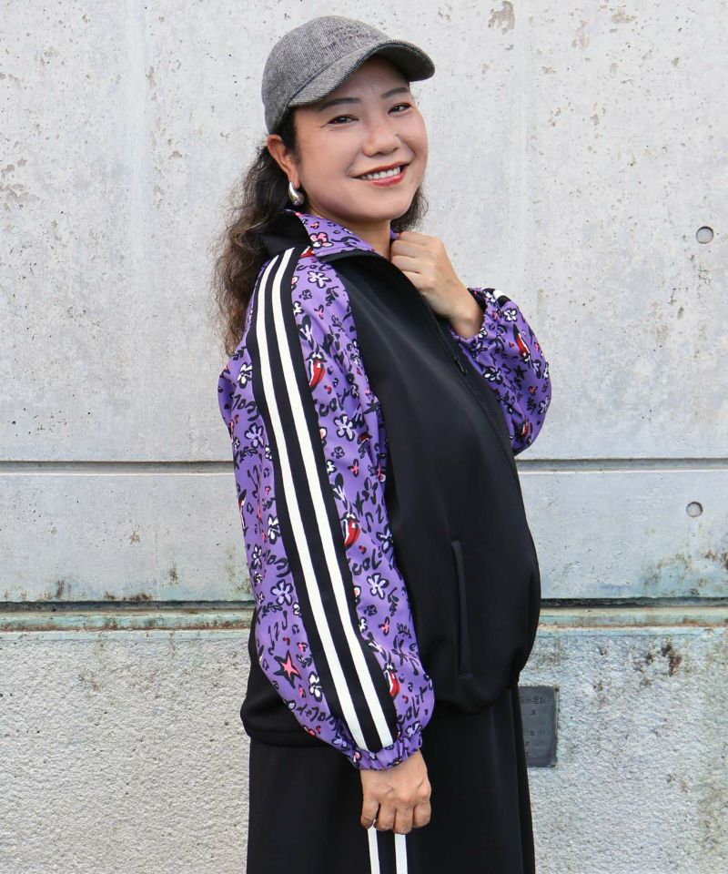 仲宗根泉(HY)コラボ 柄切替ジャージトップス-4