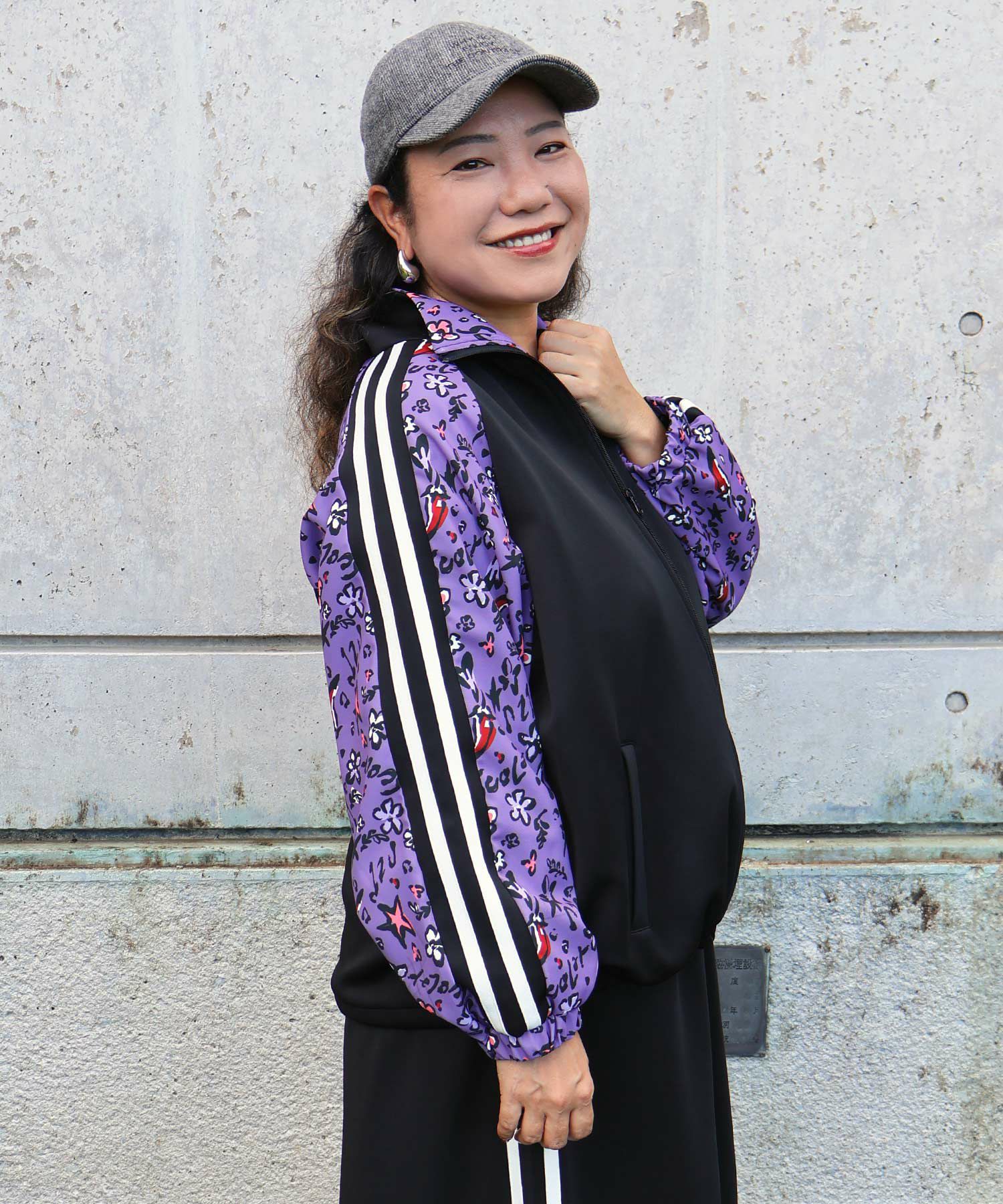 仲宗根泉(HY)コラボ 柄切替ジャージトップス-4