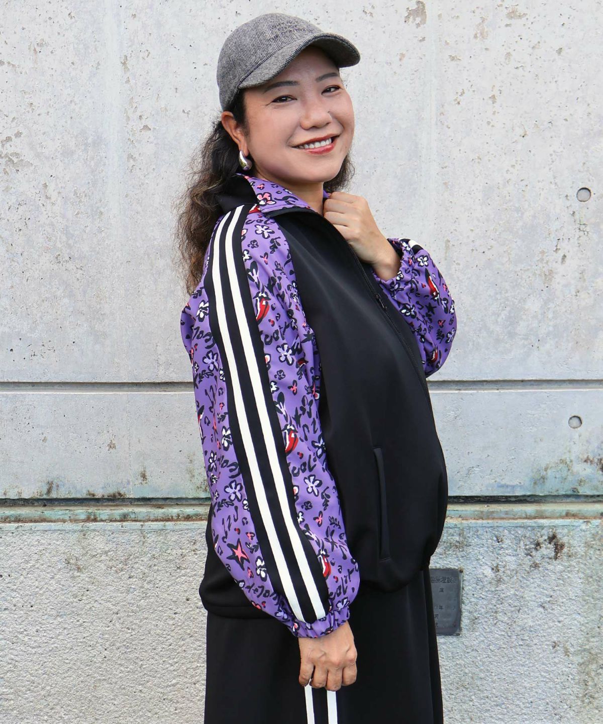 仲宗根泉(HY)コラボ 柄切替ジャージトップス-4