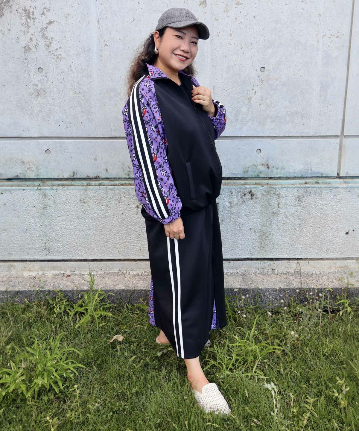 仲宗根泉(HY)コラボ 柄切替ジャージトップス-5