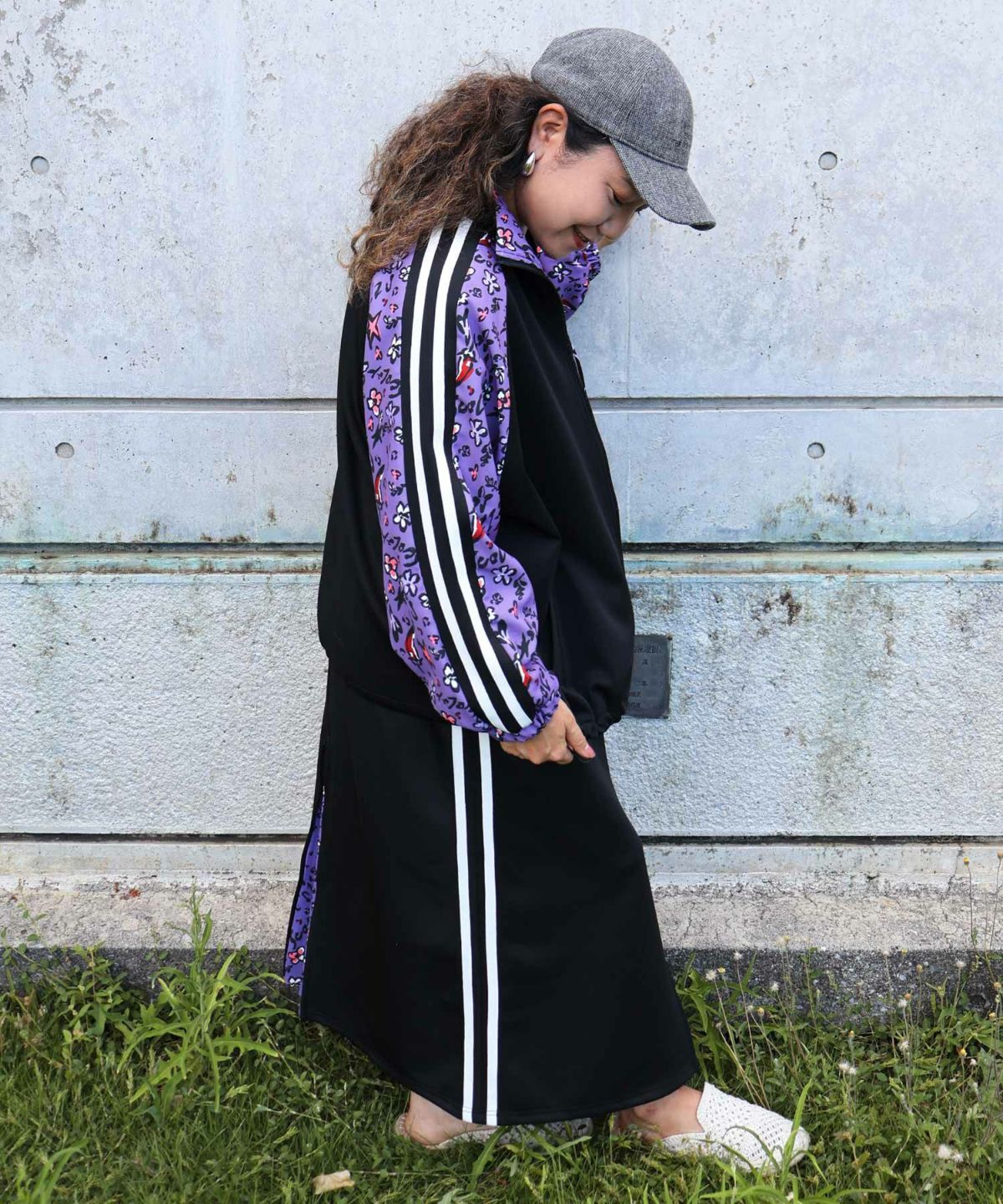 仲宗根泉(HY)コラボ 柄切替ジャージトップス-6