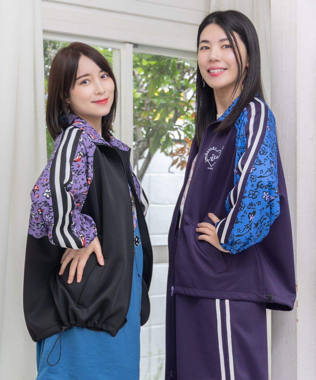 仲宗根泉(HY)コラボ 柄切替ジャージトップス-7