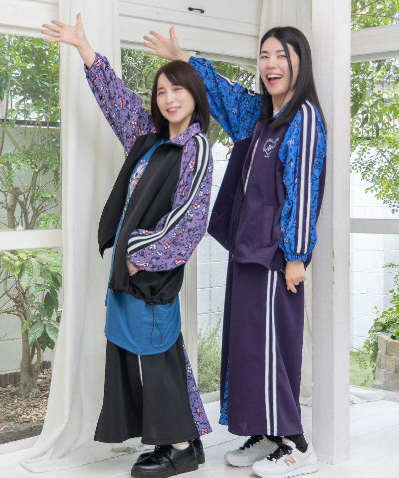 仲宗根泉(HY)コラボ 柄切替ジャージトップス-9