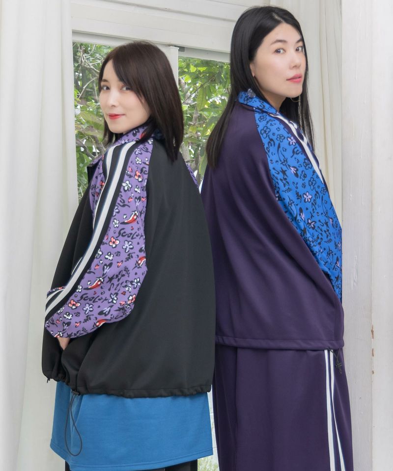 仲宗根泉(HY)コラボ 柄切替ジャージトップス-10